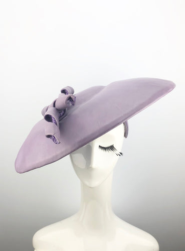 Lavender Leather Hat