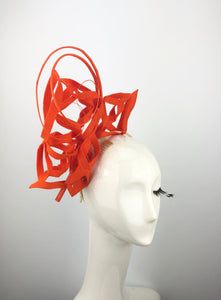 Orange Felt Snowflake Headpiece