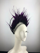 Feather Crown Black & Purple NYFW