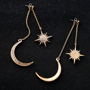 Moon & Stars Swing Earrings
