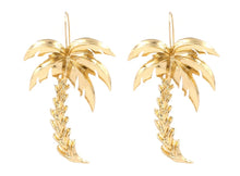 Palm Tree Earrings-Gold